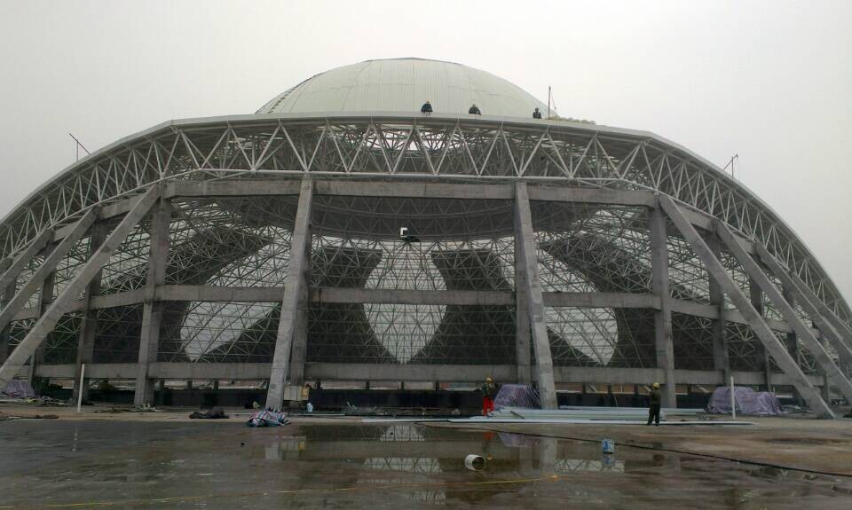 新沂溫泉館網(wǎng)架工程